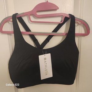 Athleta Black Advance Bra. Size 34 DD. NWT.